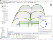 Bemessung der Stahlkonstruktion von CITES-Pavillon in RFEM 6 mit aktiviertem Add-On Stahlbemessung | © Carl Stahl & spol. GmbH